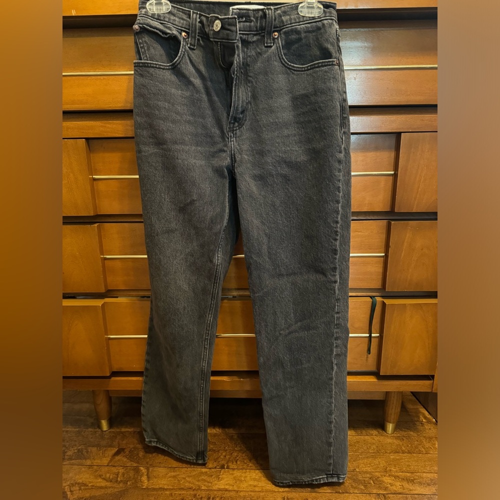 Abercrombie 90s straight leg high rise jeans